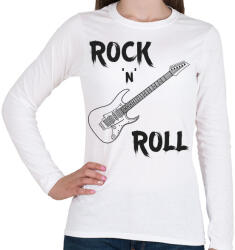 printfashion Zene - Női hosszú ujjú póló - Fehér (17354971)