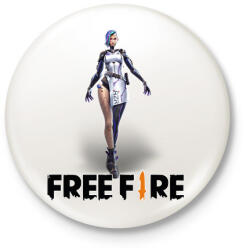 printfashion free fire a124 - Kitűző, hűtőmágnes - Fehér (17300521)