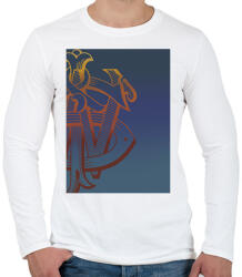 printfashion johnnie walker - Férfi hosszú ujjú póló - Fehér (17322137)