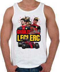 printfashion Charles Leclerc - Férfi atléta - Fehér (17312260)