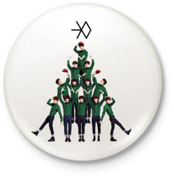 printfashion EXO Christmas - Kitűző, hűtőmágnes - Fehér (16882920)