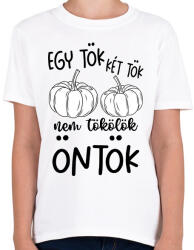 printfashion Egy tök két tök - Gyerek póló - Fehér (17390313)