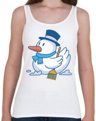 printfashion Hóember kacsa - Női atléta - Fehér (17017592)