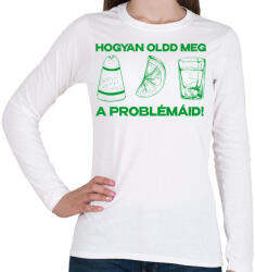 printfashion TEQUILA - Női hosszú ujjú póló - Fehér (17422327)