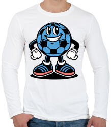 printfashion Focilabda - Férfi hosszú ujjú póló - Fehér (17068816)