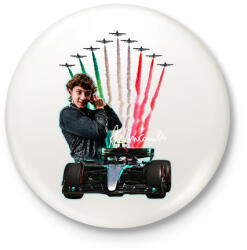 printfashion Andrea-Kimi-Antonelli - Kitűző, hűtőmágnes - Fehér (17316271)