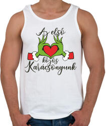 printfashion Az első közös karácsonyunk - Férfi atléta - Fehér (17147936)