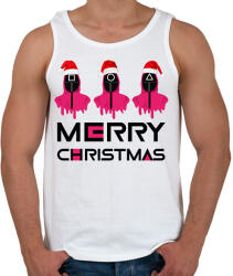 printfashion Squid Game Christmas - Férfi atléta - Fehér (16887116)