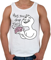 printfashion Elejtetted az agyad - Férfi atléta - Fehér (17094836)