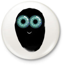 printfashion Boo - Kitűző, hűtőmágnes - Fehér (17324698)