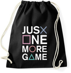printfashion Just one more game - Sportzsák, Tornazsák - Fekete (17031013)