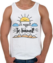 printfashion Jó reggelt te bánat - Férfi atléta - Fehér (17303260)