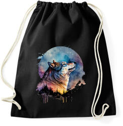 printfashion Farkas - Sportzsák, Tornazsák - Fekete (17251655)