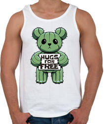 printfashion Kaktusz medve - Férfi atléta - Fehér (17092589)