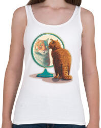 printfashion Ki a legszebb macska - Női atléta - Fehér (17116139)