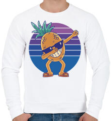 printfashion Ananász dab - Férfi pulóver - Fehér (17112487)