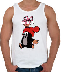 printfashion Kisvakond Karácsony - Férfi atléta - Fehér (16945438)