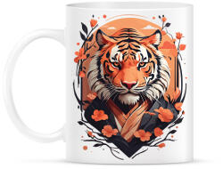 printfashion Japán tigris - Bögre - Fehér (17137463)
