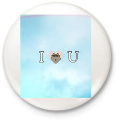printfashion I waw u - Kitűző, hűtőmágnes - Fehér (17323350)
