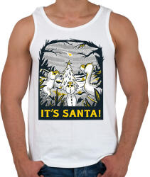 printfashion Karácsonyi dínók - Férfi atléta - Fehér (16986840)