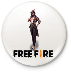 printfashion free fire clu - Kitűző, hűtőmágnes - Fehér (17299621)