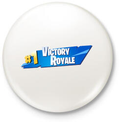 printfashion Fortnite - Kitűző, hűtőmágnes - Fehér (17024516)