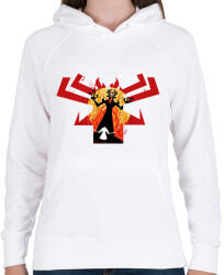 printfashion samurai jack - Női kapucnis pulóver - Fehér (17400744)