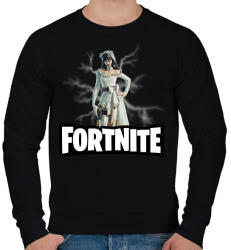 printfashion Fortnite The Widow - Férfi pulóver - Fekete (17448476)