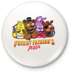 printfashion Freddy Fazbear - Kitűző, hűtőmágnes - Fehér (17169923)