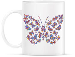 printfashion Pillangók - Bögre - Fehér (17124454)
