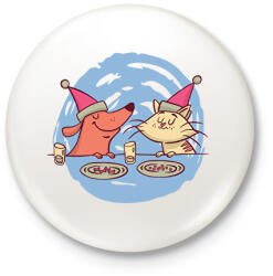 printfashion Karácsonyi kedvencek - Kitűző, hűtőmágnes - Fehér (16994879)