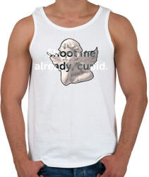 printfashion Shoot me already, Cupid. - Férfi atléta - Fehér (17268617)