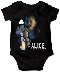 printfashion Alice in borderland KUINA FEHÉR - Baba Body - Fekete (17243386)