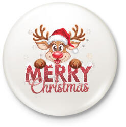 printfashion karácsony rénszarvas - Kitűző, hűtőmágnes - Fehér (17187509)