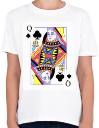 printfashion Dáma treff - Gyerek póló - Fehér (17162195)