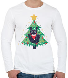 printfashion Karácsonyi hangulat - Férfi hosszú ujjú póló - Fehér (16956714)