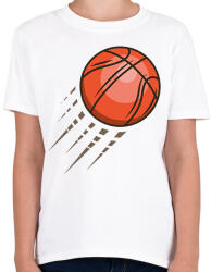 printfashion Kosárlabda - Gyerek póló - Fehér (17053281)