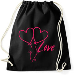 printfashion Love - Sportzsák, Tornazsák - Fekete (17221409)