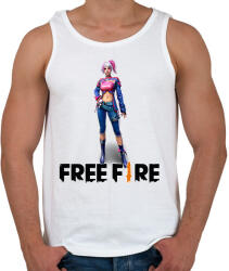 printfashion free fire iris - Férfi atléta - Fehér (17296961)