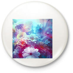 printfashion virágok 2 - Kitűző, hűtőmágnes - Fehér (17324700)