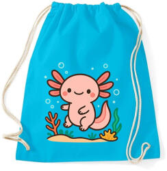 printfashion Axolotl - Sportzsák, Tornazsák - Surf blue (17451270)