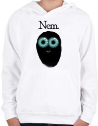 printfashion Boo Nem - Gyerek kapucnis pulóver - Fehér (17324991)