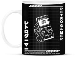 printfashion Retro gamer - Bögre - Fekete (17419162)
