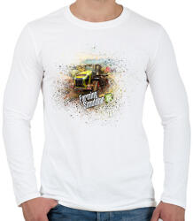 printfashion Farming simulator 2025 - Férfi hosszú ujjú póló - Fehér (16905224)