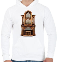 printfashion Orgona - Férfi kapucnis pulóver - Fehér (17125519)