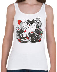 printfashion Sushi vs cica - Női atléta - Fehér (17140890)