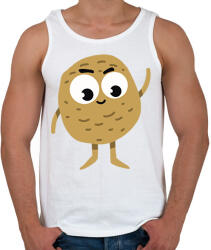 printfashion Krumpli - Férfi atléta - Fehér (17115987)