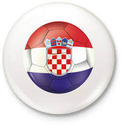 printfashion Horvát labda - Kitűző, hűtőmágnes - Fehér (17086659)