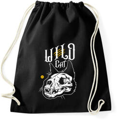 printfashion WildRaccooN® WildCat - Sportzsák, Tornazsák - Fekete (17265591)