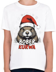 printfashion Bober Kurva - Gyerek póló - Fehér (16960386)